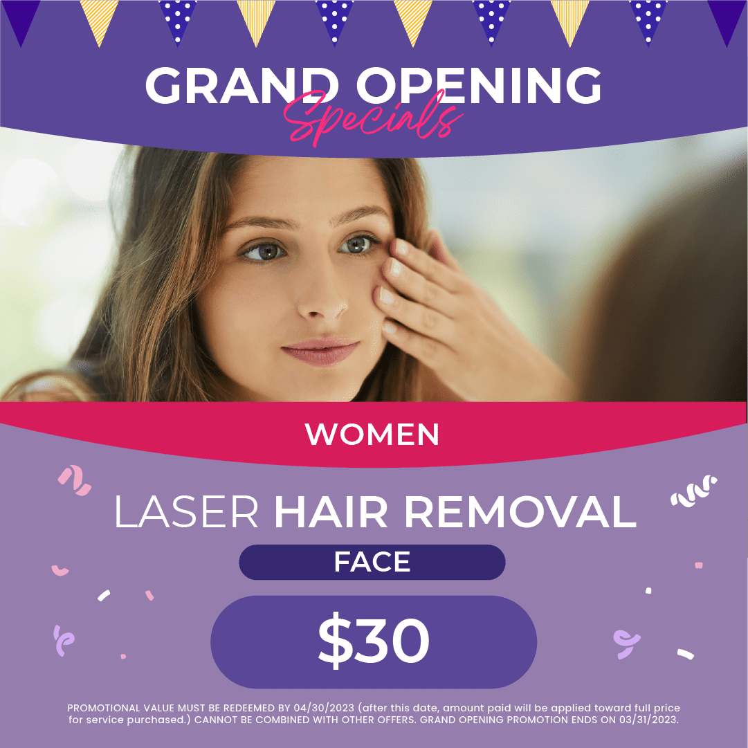 Laser Hair Removal - FACE - Women