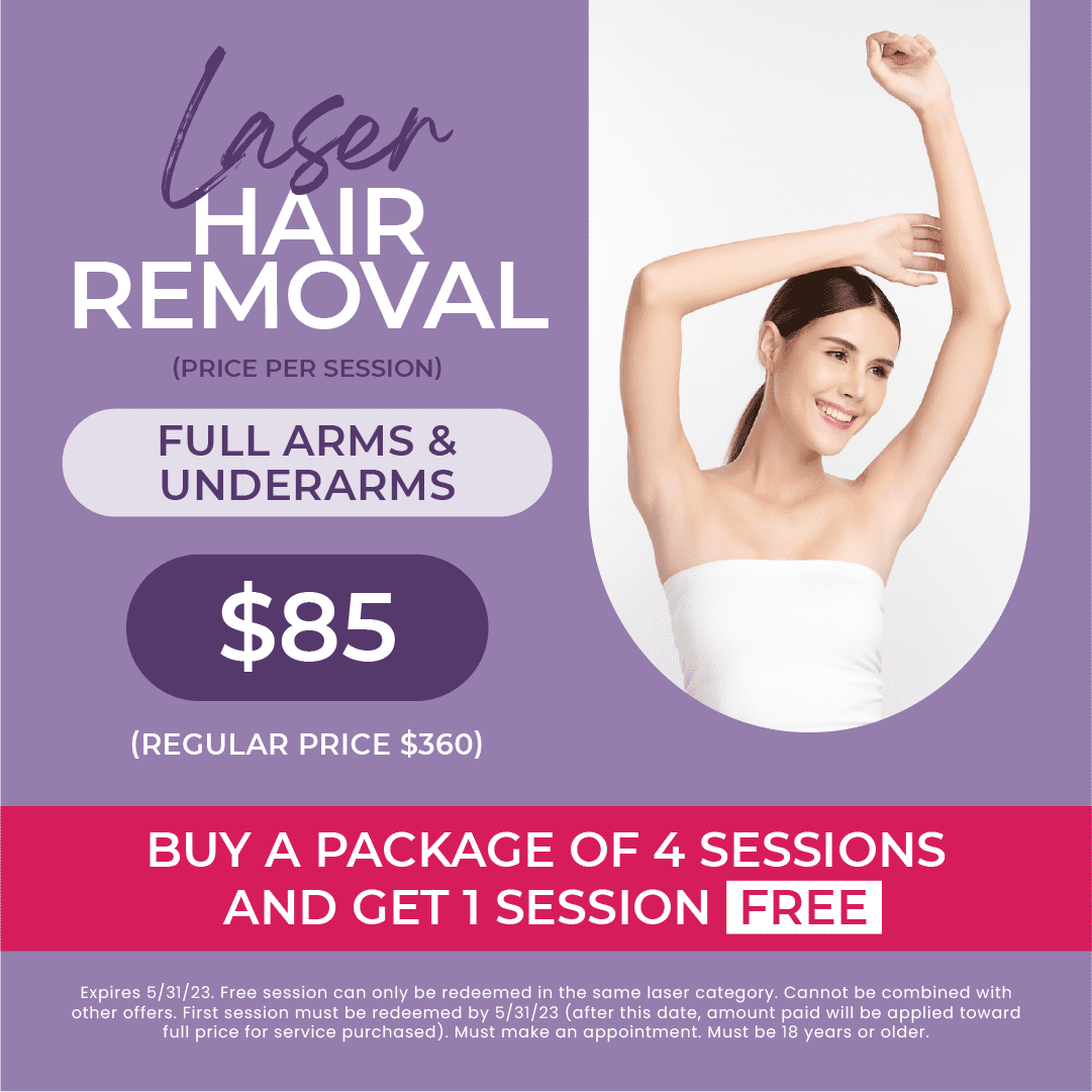 Laser Hair Removal - Per Session - (Full Arms & Underarms)