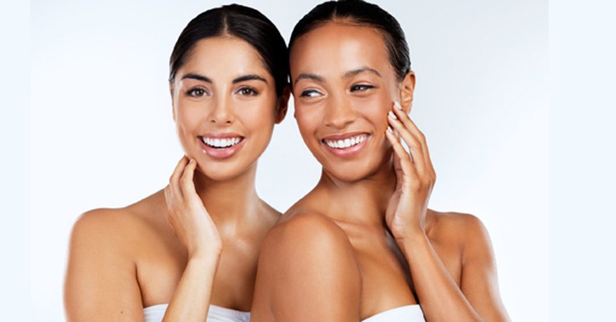 women-admiring-their-skin-quality-after-ipl-treatment