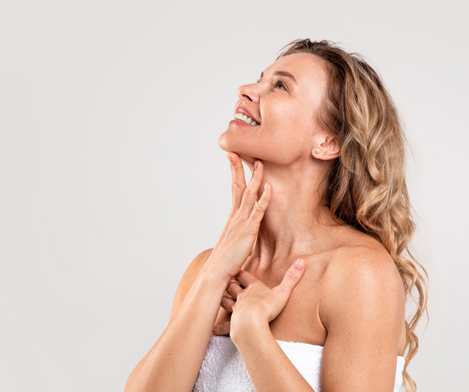 Woman-showing-natural-results-after-Botox